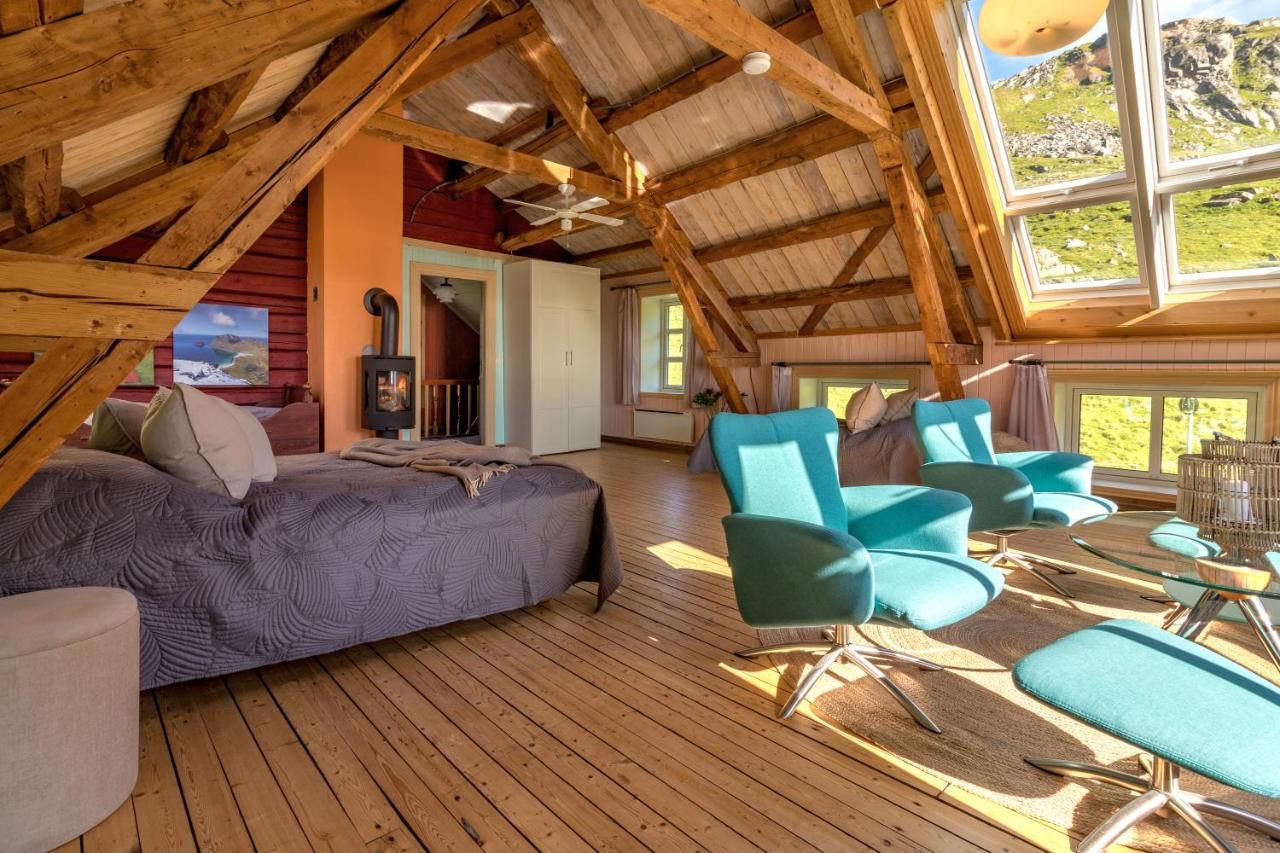 Feriehus Med Flott Havutsikt Ved Hauklandstranden Leknes Exterior photo