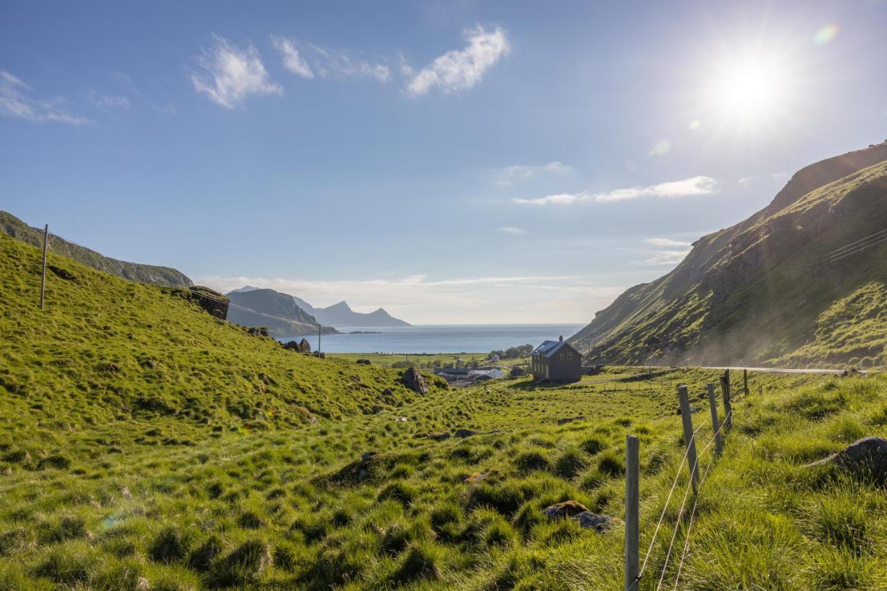 Feriehus Med Flott Havutsikt Ved Hauklandstranden Leknes Exterior photo